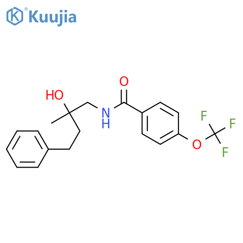 N-(2-hydroxy-2-methyl-4-phenylbutyl)-4-(trifluoromethoxy)benzamide structure