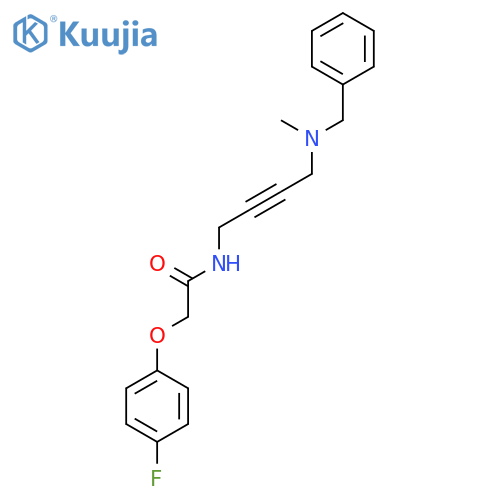 N-{4-benzyl(methyl)aminobut-2-yn-1-yl}-2-(4-fluorophenoxy)acetamide structure