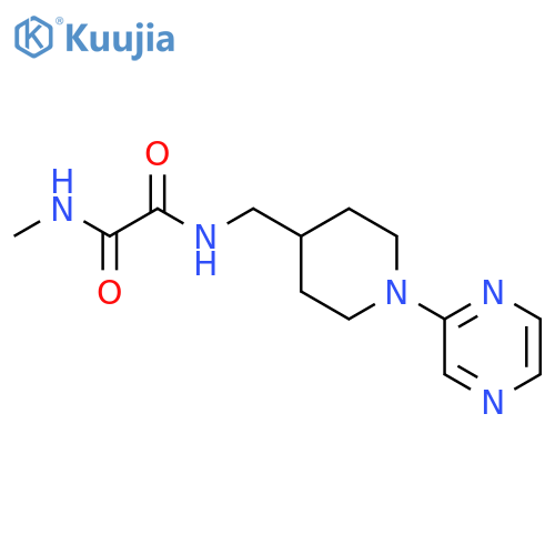 N-methyl-N'-{[1-(pyrazin-2-yl)piperidin-4-yl]methyl}ethanediamide structure