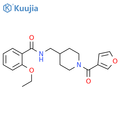 2-ethoxy-N-{[1-(furan-3-carbonyl)piperidin-4-yl]methyl}benzamide structure