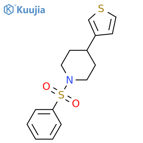 1-(benzenesulfonyl)-4-(thiophen-3-yl)piperidine structure