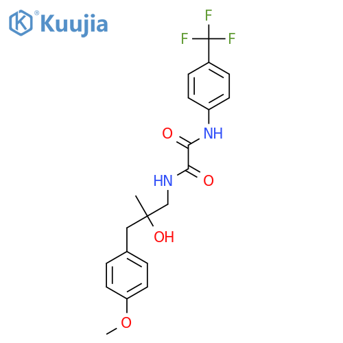 N'-[2-hydroxy-3-(4-methoxyphenyl)-2-methylpropyl]-N-[4-(trifluoromethyl)phenyl]ethanediamide structure