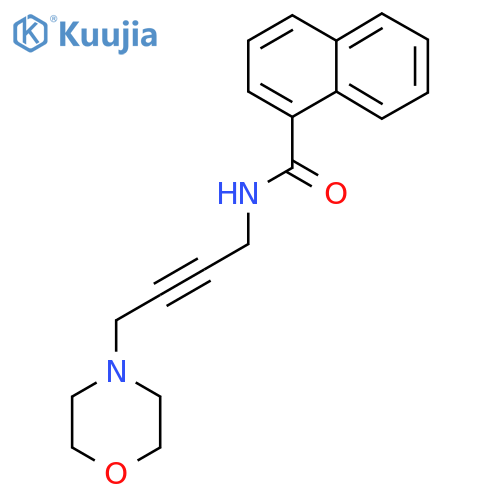 N-4-(morpholin-4-yl)but-2-yn-1-ylnaphthalene-1-carboxamide structure