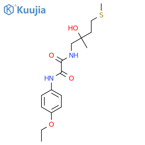 N'-(4-ethoxyphenyl)-N-2-hydroxy-2-methyl-4-(methylsulfanyl)butylethanediamide structure