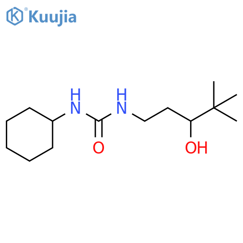 1-cyclohexyl-3-(3-hydroxy-4,4-dimethylpentyl)urea structure