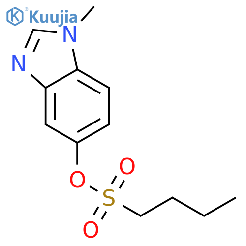 1-methyl-1H-1,3-benzodiazol-5-yl butane-1-sulfonate structure
