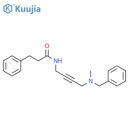 N-{4-benzyl(methyl)aminobut-2-yn-1-yl}-3-phenylpropanamide structure
