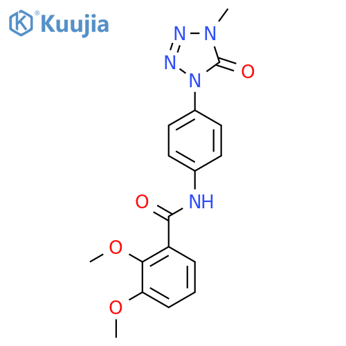 2,3-dimethoxy-N-4-(4-methyl-5-oxo-4,5-dihydro-1H-1,2,3,4-tetrazol-1-yl)phenylbenzamide structure