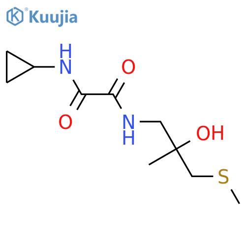 N'-cyclopropyl-N-2-hydroxy-2-methyl-3-(methylsulfanyl)propylethanediamide structure