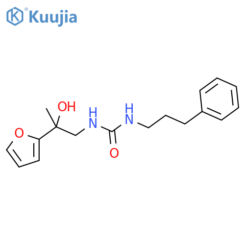 3-2-(furan-2-yl)-2-hydroxypropyl-1-(3-phenylpropyl)urea structure