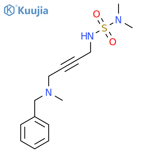 ({4-benzyl(methyl)aminobut-2-yn-1-yl}sulfamoyl)dimethylamine structure