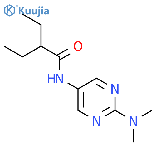 N-2-(dimethylamino)pyrimidin-5-yl-2-ethylbutanamide structure