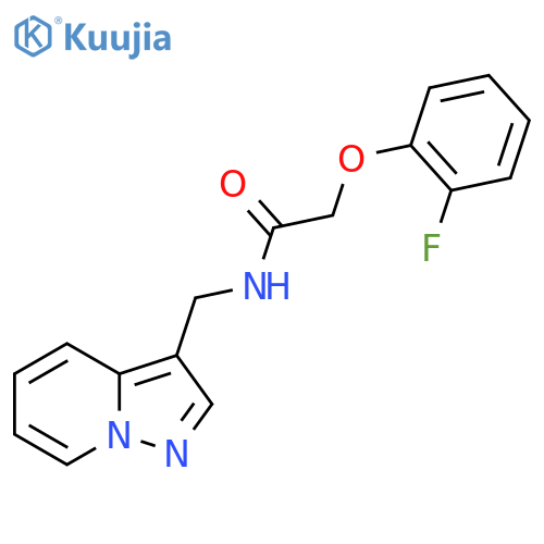 2-(2-fluorophenoxy)-N-({pyrazolo1,5-apyridin-3-yl}methyl)acetamide structure