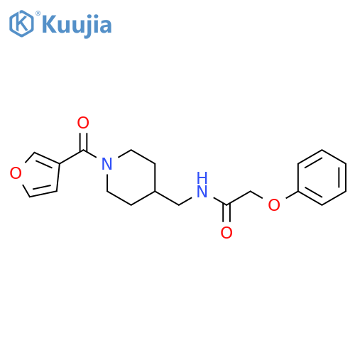 N-{1-(furan-3-carbonyl)piperidin-4-ylmethyl}-2-phenoxyacetamide structure