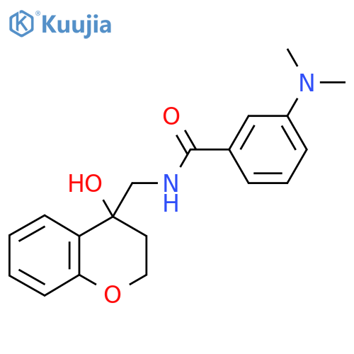 3-(dimethylamino)-N-(4-hydroxy-3,4-dihydro-2H-1-benzopyran-4-yl)methylbenzamide structure