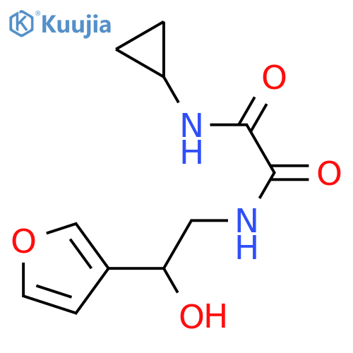 N-cyclopropyl-N'-[2-(furan-3-yl)-2-hydroxyethyl]ethanediamide structure