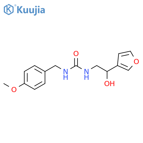 3-[2-(furan-3-yl)-2-hydroxyethyl]-1-[(4-methoxyphenyl)methyl]urea structure