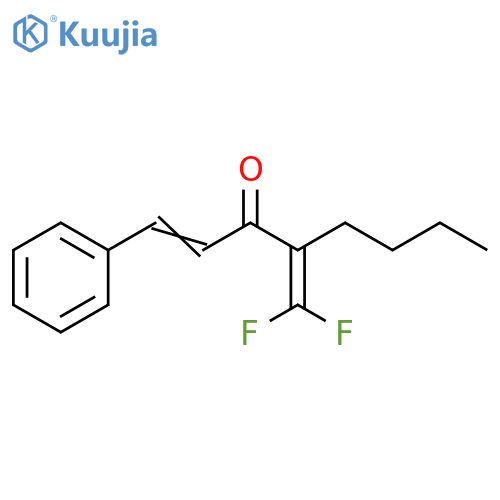 1-Octen-3-one, 4-(difluoromethylene)-1-phenyl- structure