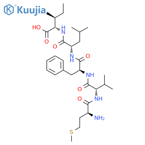L-Isoleucine, N-[N-[N-(N-L-methionyl-L-valyl)-L-phenylalanyl]-L-leucyl]- structure