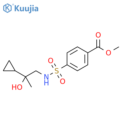 methyl 4-[(2-cyclopropyl-2-hydroxypropyl)sulfamoyl]benzoate structure