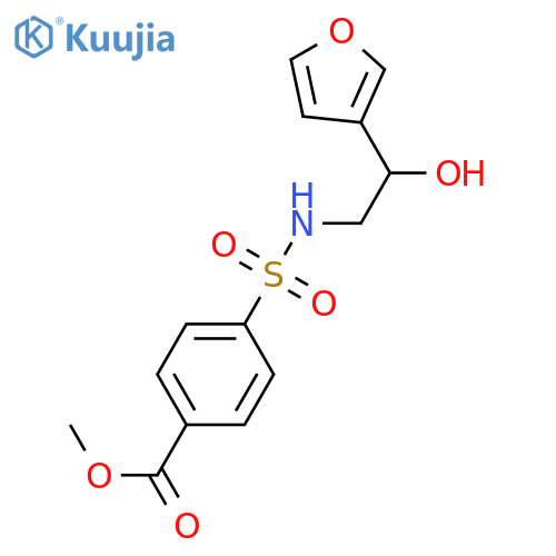 methyl 4-{[2-(furan-3-yl)-2-hydroxyethyl]sulfamoyl}benzoate structure