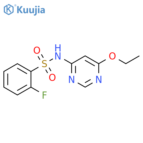 N-(6-Ethoxy-4-pyrimidinyl)-2-fluorobenzenesulfonamide structure