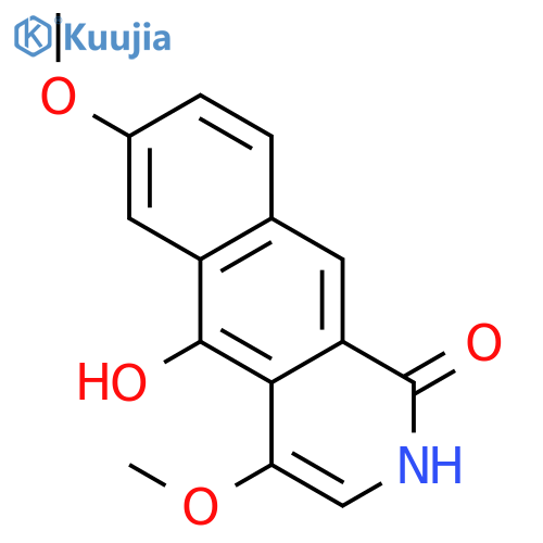 Benz[g]isoquinolin-1(2H)-one,5-hydroxy-4,7-dimethoxy- structure