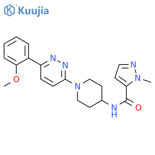 N-{1-6-(2-methoxyphenyl)pyridazin-3-ylpiperidin-4-yl}-1-methyl-1H-pyrazole-5-carboxamide structure