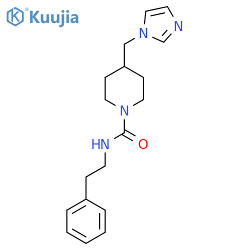 4-(1H-imidazol-1-yl)methyl-N-(2-phenylethyl)piperidine-1-carboxamide structure