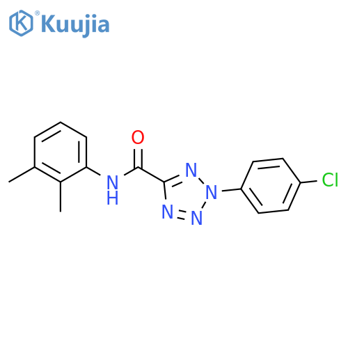 2-(4-chlorophenyl)-N-(2,3-dimethylphenyl)-2H-1,2,3,4-tetrazole-5-carboxamide structure