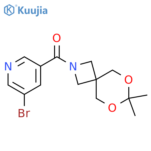 2-(5-bromopyridine-3-carbonyl)-7,7-dimethyl-6,8-dioxa-2-azaspiro3.5nonane structure