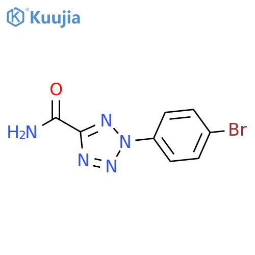 2-(4-bromophenyl)-2H-1,2,3,4-tetrazole-5-carboxamide structure