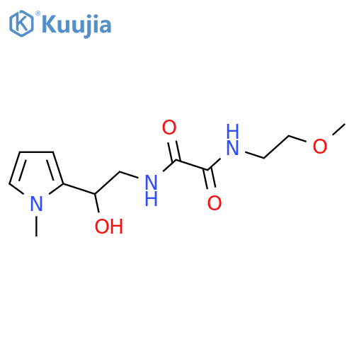 N1-(2-hydroxy-2-(1-methyl-1H-pyrrol-2-yl)ethyl)-N2-(2-methoxyethyl)oxalamide structure