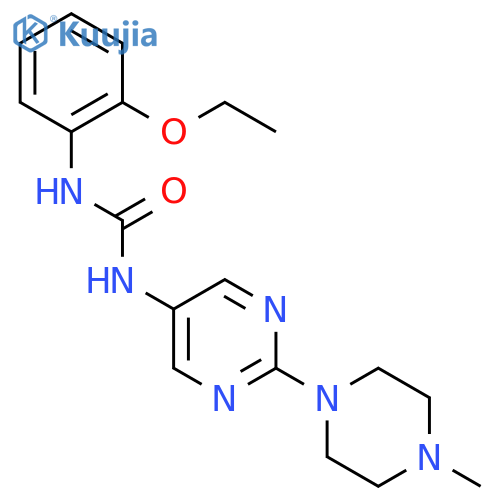 1-(2-ethoxyphenyl)-3-2-(4-methylpiperazin-1-yl)pyrimidin-5-ylurea structure