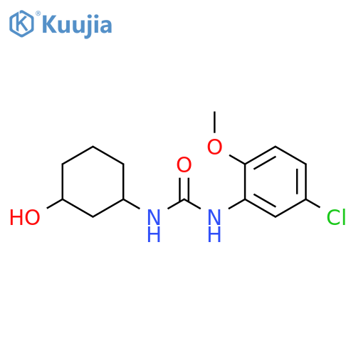 3-(5-chloro-2-methoxyphenyl)-1-(3-hydroxycyclohexyl)urea structure