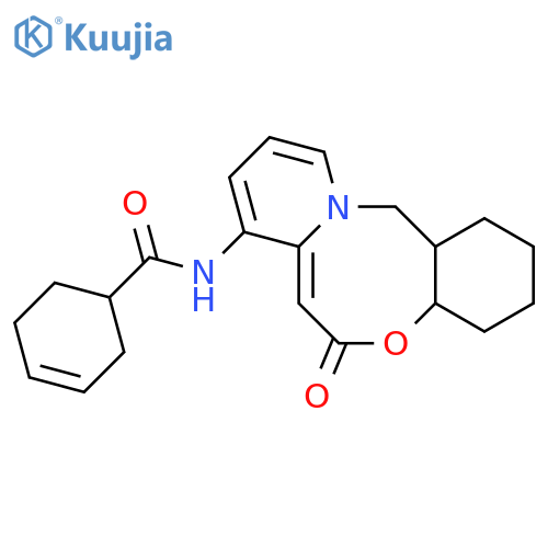 N-{2-oxo-9-oxa-1-azatricyclo[10.4.0.0^{3,8}]hexadeca-3,5,7-trien-5-yl}cyclohex-3-ene-1-carboxamide structure