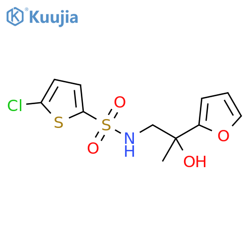 5-chloro-N-[2-(furan-2-yl)-2-hydroxypropyl]thiophene-2-sulfonamide structure