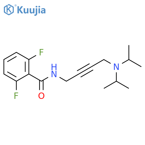 N-{4-bis(propan-2-yl)aminobut-2-yn-1-yl}-2,6-difluorobenzamide structure