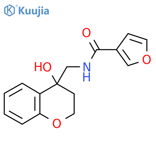 N-(4-hydroxy-3,4-dihydro-2H-1-benzopyran-4-yl)methylfuran-3-carboxamide structure