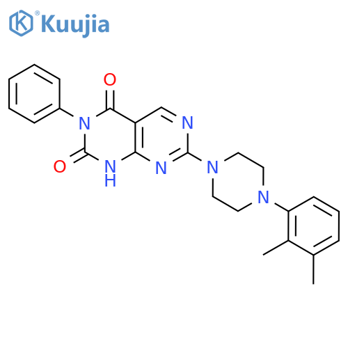7-4-(2,3-dimethylphenyl)piperazin-1-yl-3-phenyl-1H,2H,3H,4H-1,3diazino4,5-dpyrimidine-2,4-dione structure