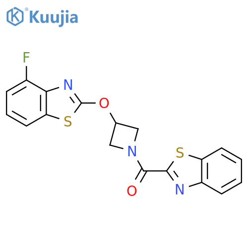 2-{[1-(1,3-benzothiazole-2-carbonyl)azetidin-3-yl]oxy}-4-fluoro-1,3-benzothiazole structure