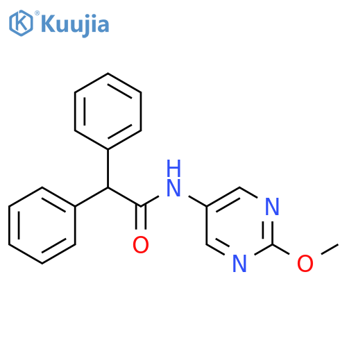 N-(2-methoxypyrimidin-5-yl)-2,2-diphenylacetamide structure