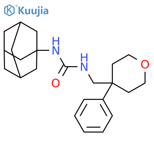 1-(adamantan-1-yl)-3-[(4-phenyloxan-4-yl)methyl]urea structure