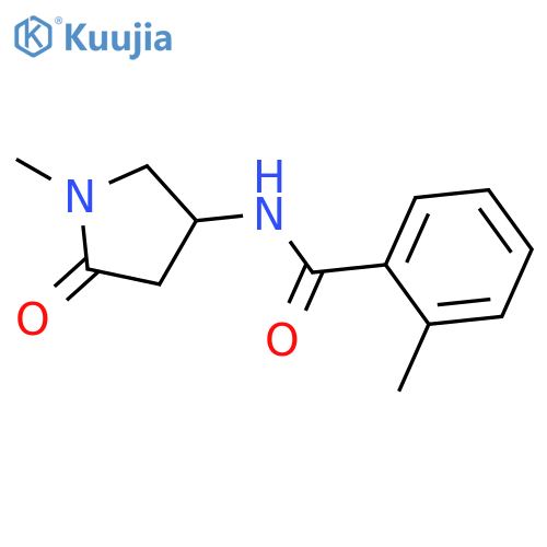 2-methyl-N-(1-methyl-5-oxopyrrolidin-3-yl)benzamide structure