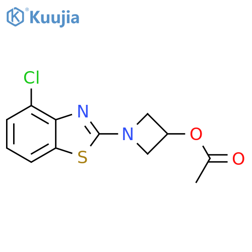 1-(4-chloro-1,3-benzothiazol-2-yl)azetidin-3-yl acetate structure