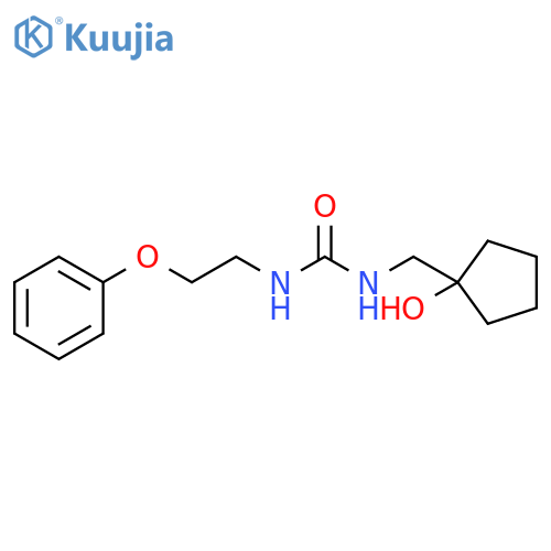 3-[(1-hydroxycyclopentyl)methyl]-1-(2-phenoxyethyl)urea structure