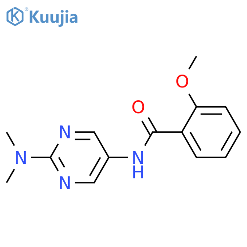 N-2-(dimethylamino)pyrimidin-5-yl-2-methoxybenzamide structure