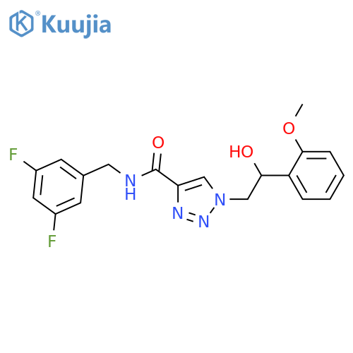 N-(3,5-difluorophenyl)methyl-1-2-hydroxy-2-(2-methoxyphenyl)ethyl-1H-1,2,3-triazole-4-carboxamide structure