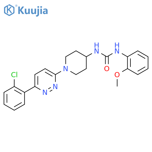 3-{1-6-(2-chlorophenyl)pyridazin-3-ylpiperidin-4-yl}-1-(2-methoxyphenyl)urea structure
