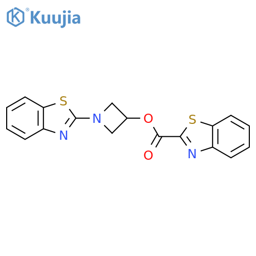 1-(1,3-benzothiazol-2-yl)azetidin-3-yl 1,3-benzothiazole-2-carboxylate structure